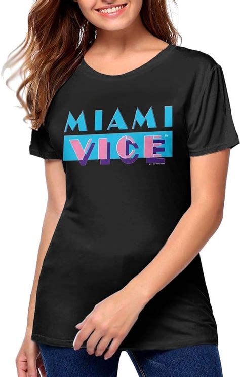 Miami Vice Womans Stylish Short Sleevetee At Amazon Womens Clothing Store