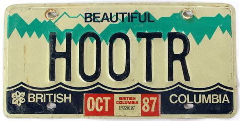 Find out eligibility requirements and how to apply for 2010 winter games, collector, personalized, prorate and other. British Columbia Personalized License Plates