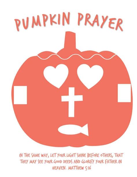 The Pumpkin Prayer Is A Classic Activity For Christian Families And