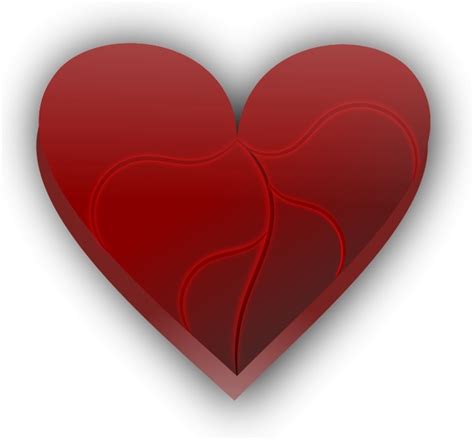 A broken heart constructed of a single bezier curve and the breakpath, svg created with a text editor deutsch: Broken heart 4 Free vector in Open office drawing svg ...