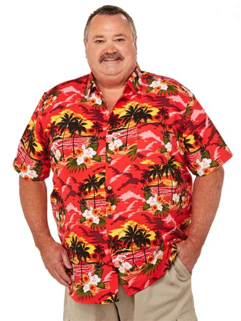 Dbk Red Sunset Island Hawaiian Shirt Lowes Menswear