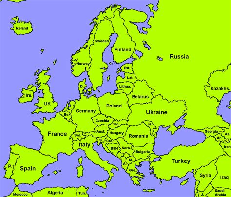 Map Of Europe For Mappers Map Of Interstate Gambaran