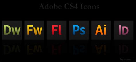 Adobe Cs4 Black Icons By 0oromaino0 On Deviantart