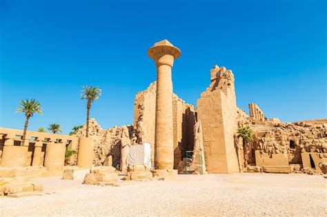 Starożytny Kompleks świątynny Karnak Szczegóły Luksor Egipt 21