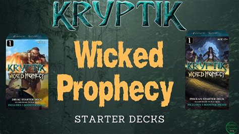 Kryptik Tcg Wicked Prophecy Starter Decks Youtube