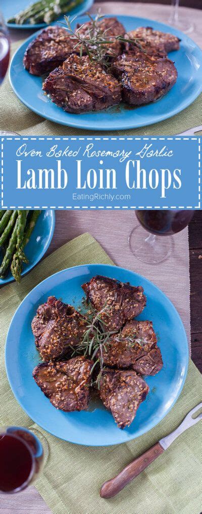 Lamb Loin Chops Are Marinated In Rosemary Garlic And Lemon Juice