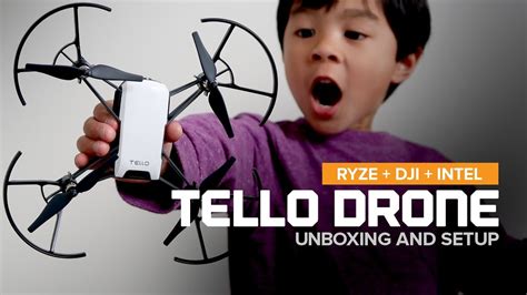 TELLO Drone By Ryze Robotics Unboxing And Setup YouTube