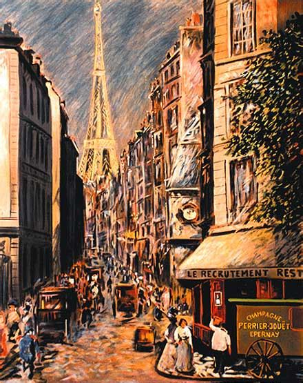 Eiffel Tower Rue St Dominique By Guy Buffet
