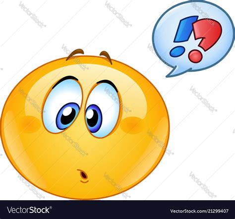 Confused Emoticon With Speech Bubble Royalty Free Vector