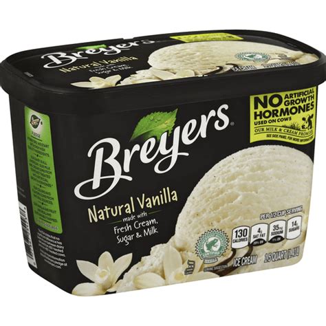 Breyers homemade vanilla ice cream 48 oz. Breyers Original Natural Vanilla Ice Cream, 48 Oz | Ice ...