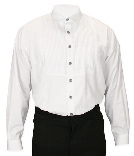 Sinclair Edwardian Club Collar Shirt White Club Collar Shirt