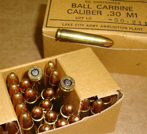 30 M1 Carbine Ammunition Usgi Surplus Ammo Lake City 30