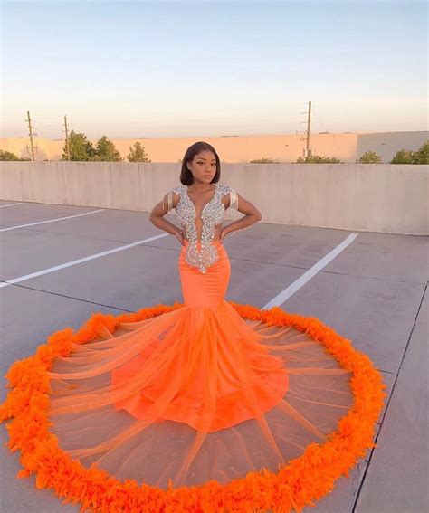 Slayed Proms 2k20 On Instagram “aint This What Yall Been Waiting For😛🧡 Keshunnaa Dress N