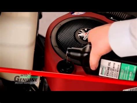 Before changing the engine oil, collect the user manual of the lawn mower that you used. Riding Lawn Mower Oil Change Instructions - YouTube