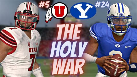 The Holy War Ncaa Football 23 Byu Cougars Dynasty Episode 4 Youtube