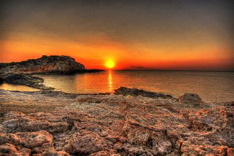 A Stunning Ibiza Sunset In Hdr This Photo Is Low Resolution To See