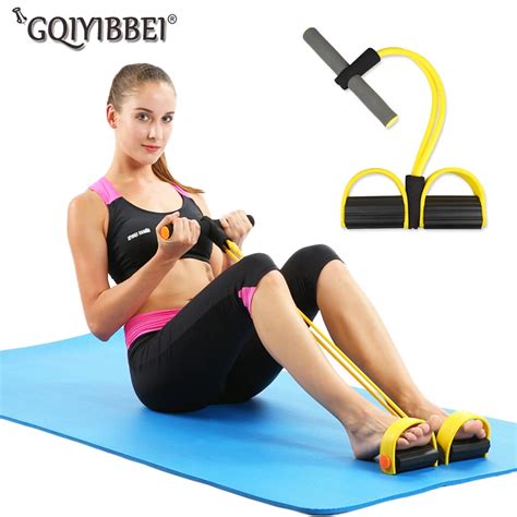 Elastic Pull Ropes Abdominal Exerciser Rower Belly Resistance Band Home