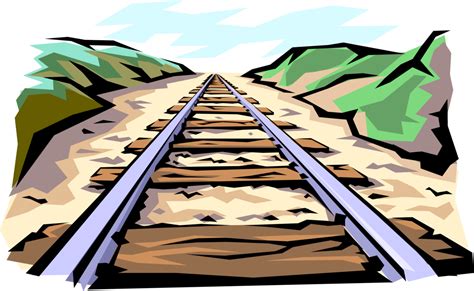 Download Hd Train Tracks Royalty Free Vector Clip Art Illustration