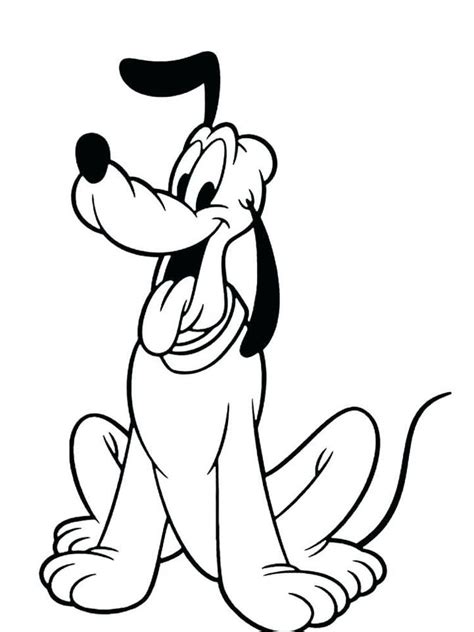 Cute Pluto Coloring Pages Cartoon Coloring Pages Coloring Pages