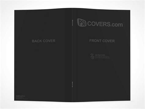 Pamphlet Booklet Front And Back Covers Psd Mockup Psd Mockups