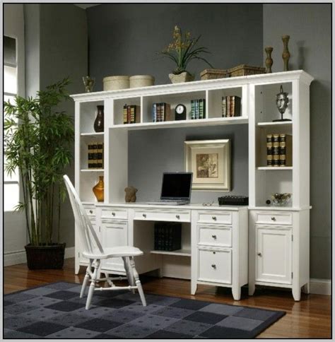 If you like desk / wall unit, you might love these ideas. Desk Wall Unit Combinations | Home office furniture design ...