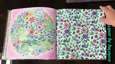 Secret Garden Coloring Book Finished Pages