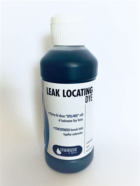 Leakmaster Leak Locating Dye Refill Bottle Cleaning And Repair Liners