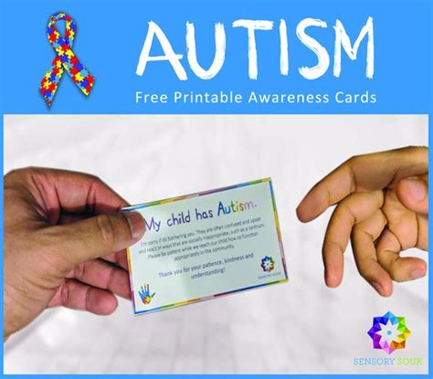 Autism, or the autistic spectrum disorder, is a developmental psychological disorder that autism is more prevalent, roughly four times more, in males than females. Autism Awareness Information Card | Free Printable ...