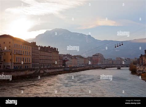 Old Town Of Grenoble French Alps France Stock Photo Alamy