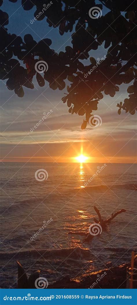 A Friendly Sunset In The Afternoon Is Soothing Stock Image Image Of