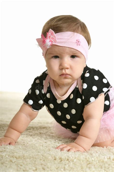Girl In Pink Dress Stock Photo Image Of Childhood Head 44278064