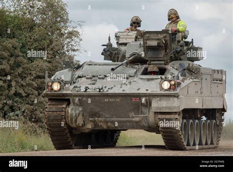 British Army Warrior Fv510 Light Infantry Fighting Vehicle Tank On