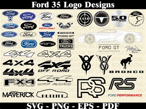 Ford SVG Ford PNG Vector Files Cricut Silhouette Etsy