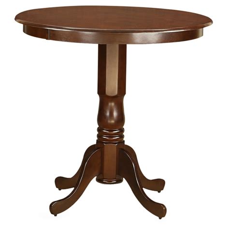 East West Furniture Jackson Pedestal 36 Inch Round Counter Height