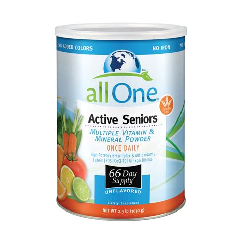 Allone Multiple Vitamin And Mineral Powder For Active Seniors Once