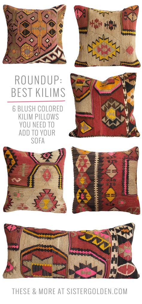 A side chair, pillow, or even a vase of blush flowers can add a classic, elegant touch to a room. 6 blush colored kilim pillows to throw on any colored ...