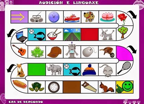Material didáctico para preescolar por canva. Juego de la oca con la letra R y RR. | Audición y lenguaje ...