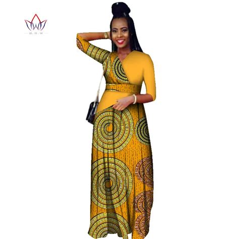 Bintarealwax Africano Vestidos Para Mulher Dashiki Elegante Vestidos