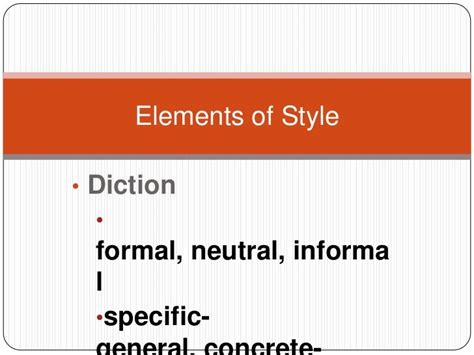 Elements Of Style