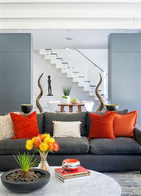 What Colors Go With Charcoal Grey Sofa