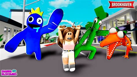 Os Rainbow Friends Em Brookhaven 🏡 Rp Roblox Youtube