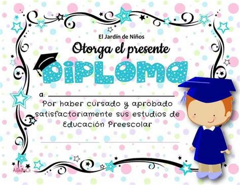 Pin De Denia Patricia Quesada V En Graduación Diplomas Para Niños
