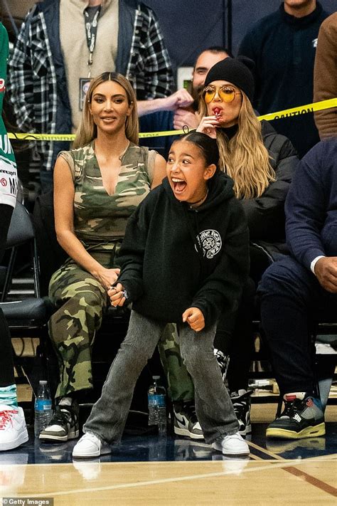Kim Kardashian Daughter North And Sister Khloe Kardashian Attend High