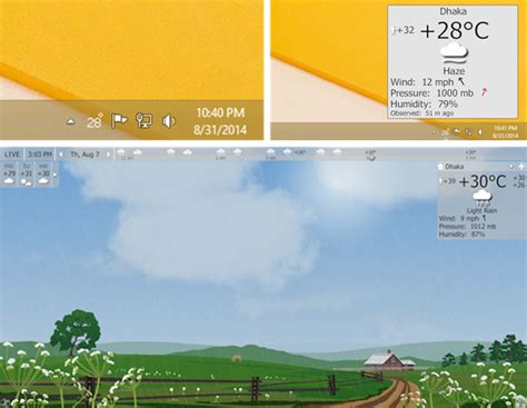 Display Weather On Desktop In Windows Taskbar And Screensaver Techgainer