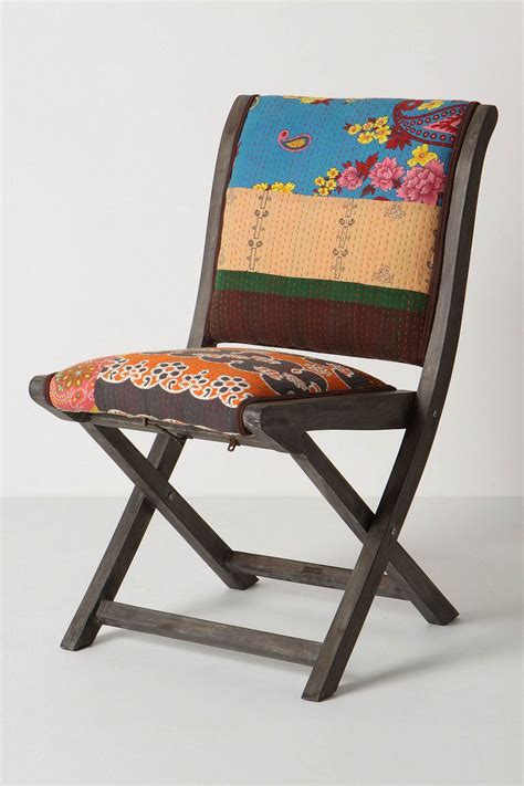 Terai Folding Chair Paisley Decoration Diy Maison