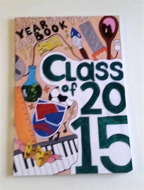 This Hand Drawn Cover Is Original And Vibrant Yearbook Covers