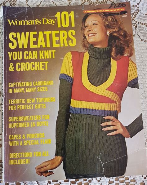 Vintage S Womans Day Sweaters To Knit Crochet Etsy Canada