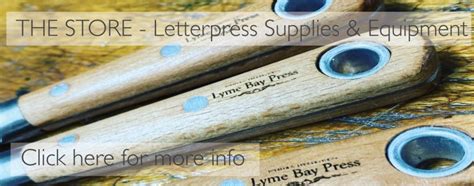 Home Lyme Bay Press Letterpress Printing Plates