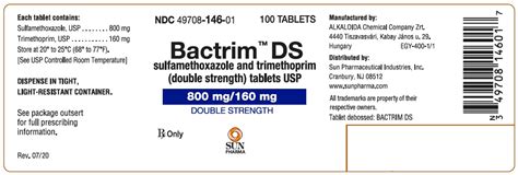 Sulfamethoxazole Trimethoprim Tablet Tablet Double Strength Nih