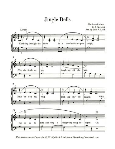Free printable salon sign in sheets. Jingle Bells: free early intermediate Christmas piano sheet music with lyrics